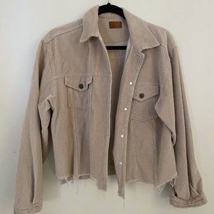Cropped Corduroy Jacket